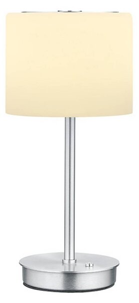 HELL Lampada da tavolo Abby, dimmerabile, Alluminio / Grigio / Zincato, Soggiorno / Sala da pranzo, Metallo, Moderno, Lampada da tavolo