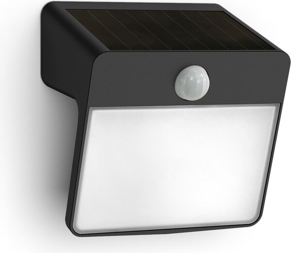 LED YARIXA 2,2W 2700K 250lm IP44 nero Philips lampada solare da parete per facciate