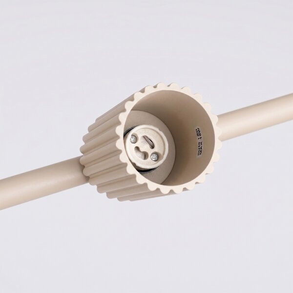 Sollux SL.2713 - Lampadario sospeso su cavo KARBON 4xGU10/10W/230V crema
