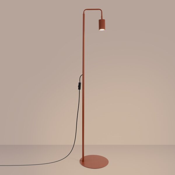 Sollux SL.2023 - Lampada da terra KARBON 1xGU10/10W/230V arancione