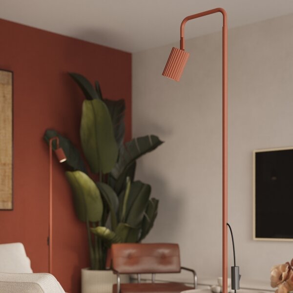 Sollux SL.2023 - Lampada da terra KARBON 1xGU10/10W/230V arancione