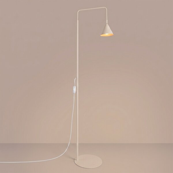 Sollux SL.2584 - Lampada da terra NOX 1xE14/10W/230V crema