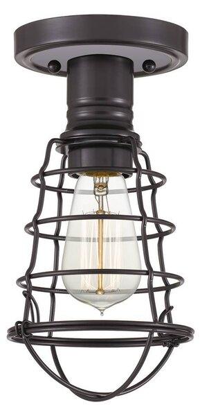 Lampada da soffitto Mixon, bronzo palladiano, 1xE27x60W, metallo, dimensioni: 27,1x14,5x13,5 cm, IP20, Quoizel