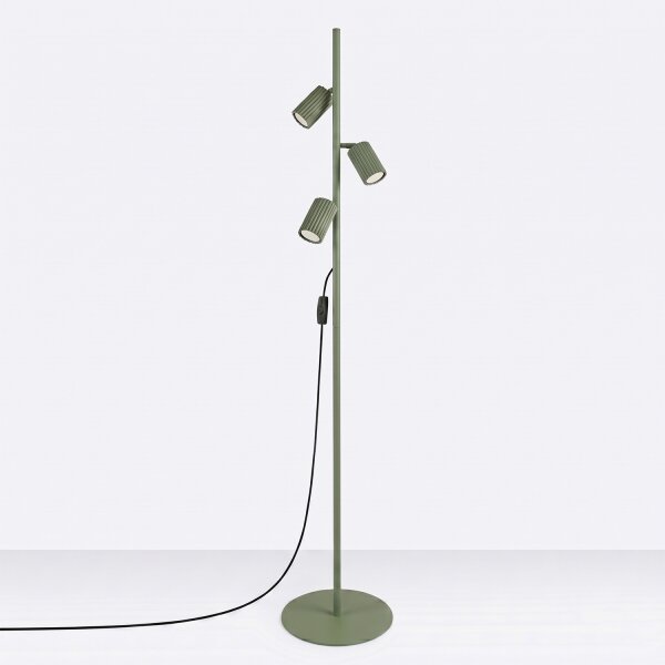 Sollux SL.2026 - Piantana KARBON 3xGU10/10W/230V verde