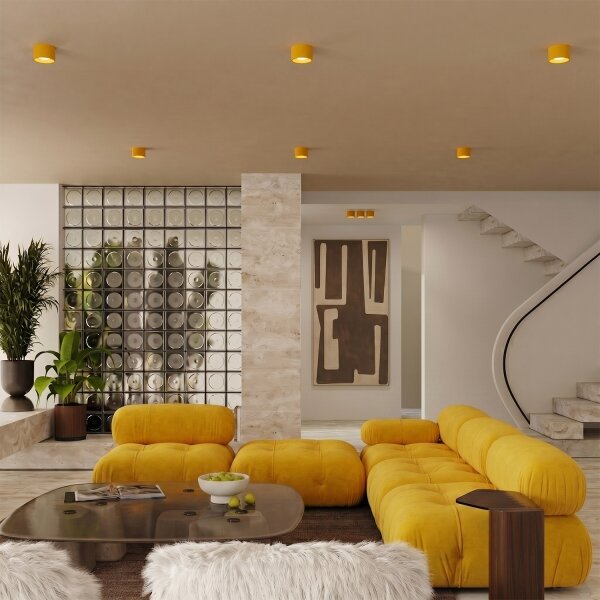 Sollux SL.2474 - Faretto orientabile MODO 1xGX53/10W/230V, giallo