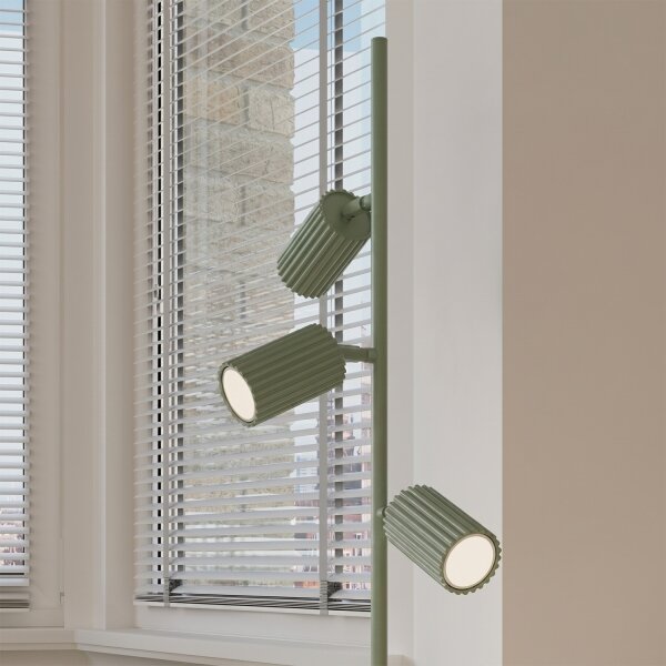 Sollux SL.2026 - Piantana KARBON 3xGU10/10W/230V verde