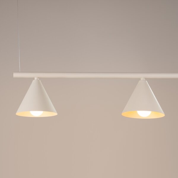 Sollux SL.2554 - Lampadario a cavo NOX 4xE14/10W/230V crema