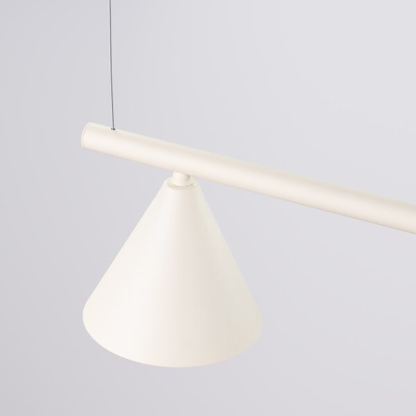 Sollux SL.2554 - Lampadario a cavo NOX 4xE14/10W/230V crema