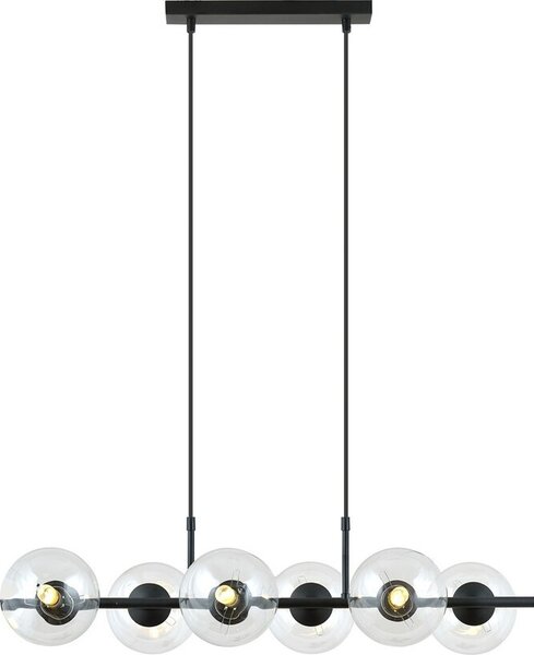Lampada a sospensione a candelabro RORY 6 TRANSPARENT Emibig 1206/6