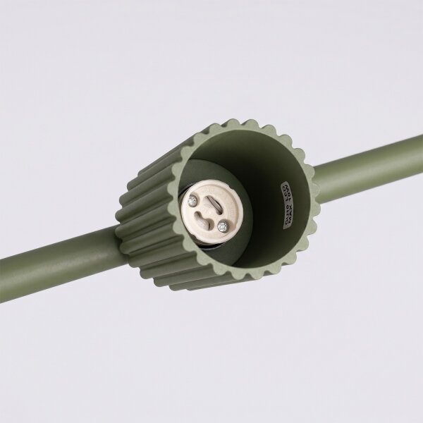 Sollux SL.2714 - Lampadario a cavo KARBON 4xGU10/10W/230V verde