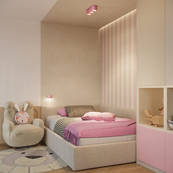 Sollux SL.2465 - Lampada da parete MODO 1xGX53/10W/230V rosa