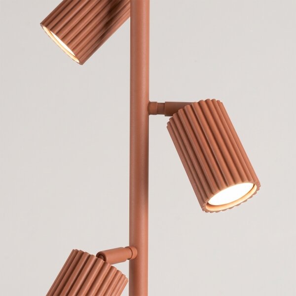 Sollux SL.2024 - Lampada da terra KARBON 3xGU10/10W/230V arancione