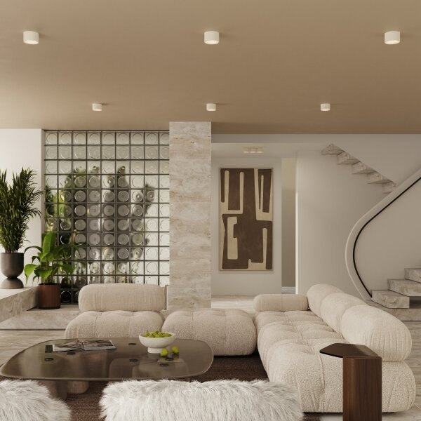 Sollux SL.2442 - Faretto MODO 1xGX53/10W/230V crema