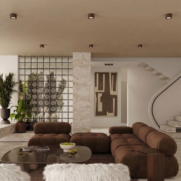 Sollux SL.2482 - Faretto MODO 1xGX53/10W/230V marrone