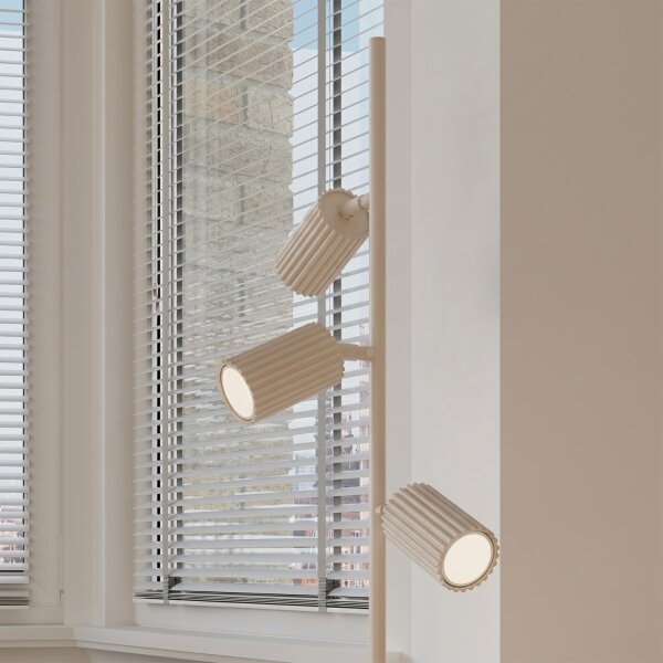 Sollux SL.2018 - Lampada da terra KARBON 3xGU10/10W/230V colore crema