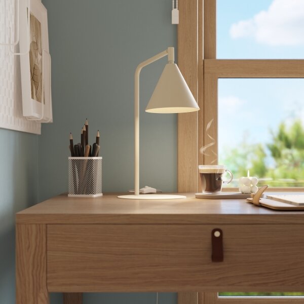 Sollux SL.2569 - Lampada da tavolo NOX 1xE14/10W/230V colore crema