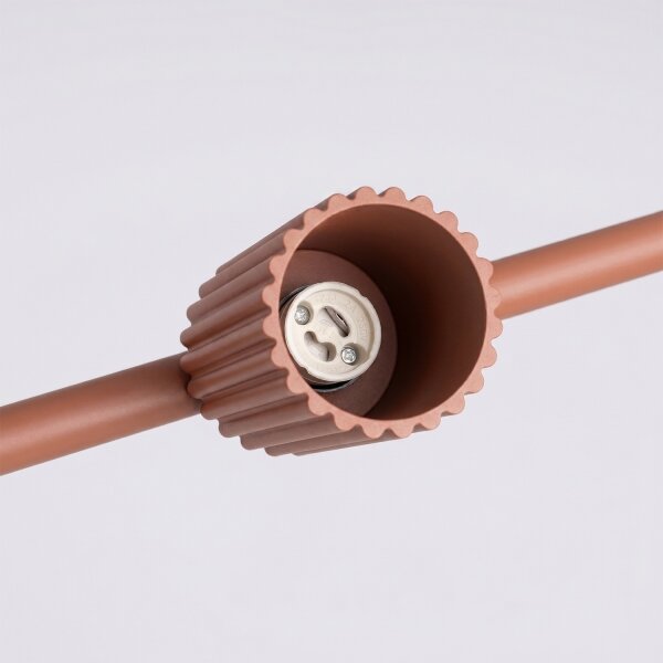 Sollux SL.2715 - Lampada a sospensione su cavo KARBON 4xGU10/10W/230V arancione
