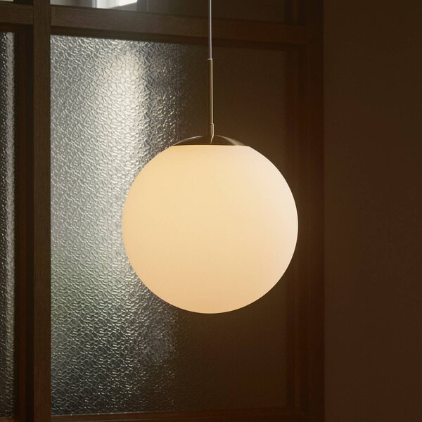 Nordlux Lampada a sospensione in vetro Grant, dimmerabile, Bianco / Opale, Soggiorno / Sala da pranzo, Vetro, Lampada a sospensione