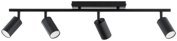 Faretto KAMEL nero 4xGU10x10W in metallo, dimensioni: 19x75x6 cm, IP20 Alfa
