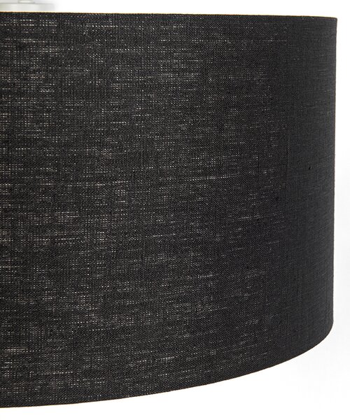 Lampada a sospensione moderna bianca con paralume nero 50 cm - Combi 1