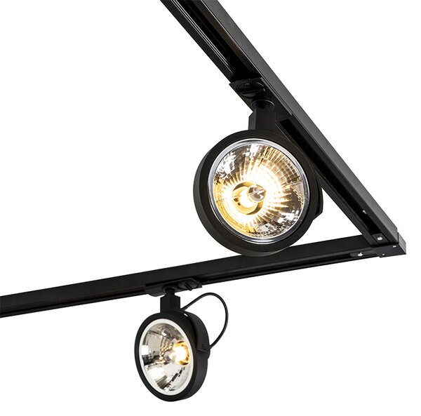 Kit Illuminazione A Binario Focus III - 5 Faretti GU10, 200 Cm, Nero - Foto 10