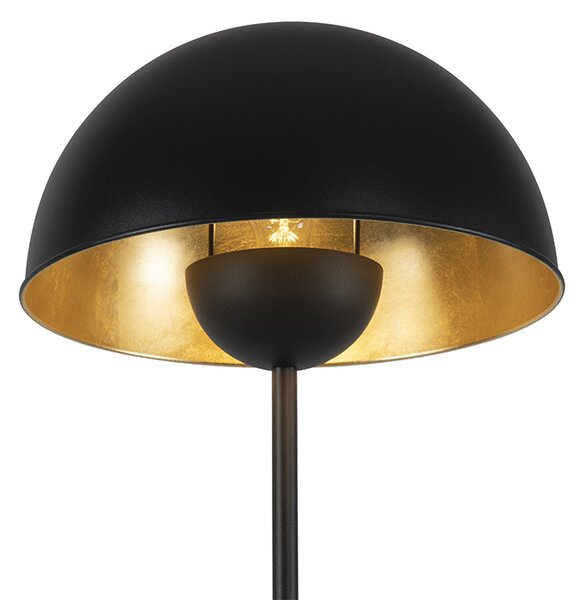 Lampada da terra industriale nera con oro 160 cm - Magnax