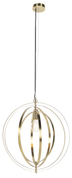 Lampada a sospensione vintage in ottone - Anelli