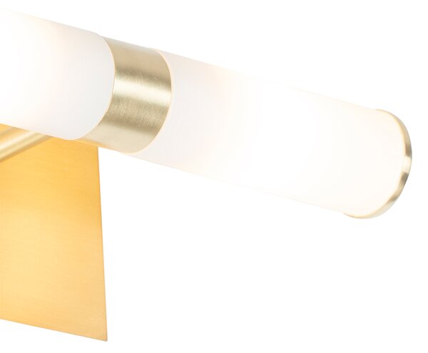 Lampada da parete smart per bagno oro IP44 2 luci incl. Zigbee G9 - Bath