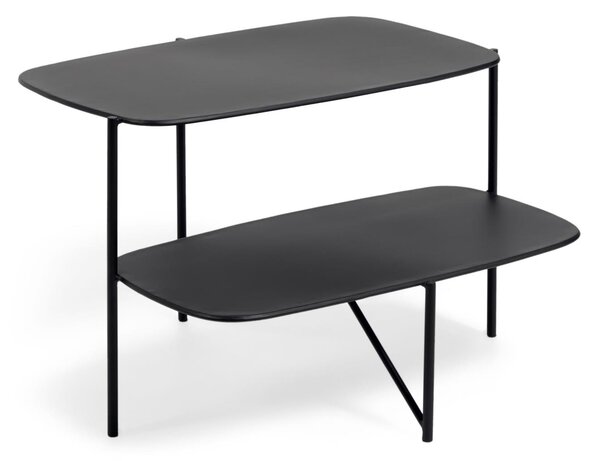 Tavolino Wigan in metallo nero 62 x 58 cm