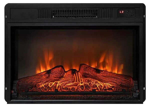Caminetto elettrico da parete 2000W con telecomando e fiamma regolabile