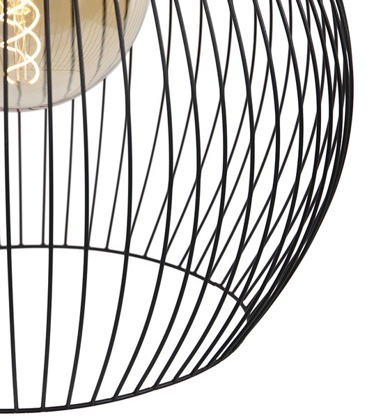 Lampada a sospensione rotonda di design nera 50 cm - Dos