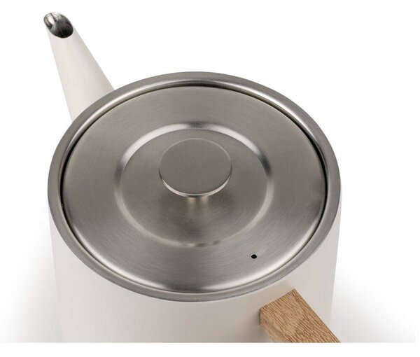Teiera avorio in acciaio inox con filtro 1,1 l Duet Narvik – Bredemeijer