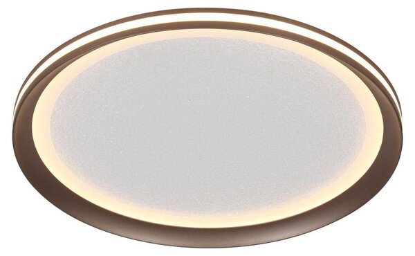 Plafoniera LED rotonda Artizo color caffè 24W, luce bianca regolabile 2900 lm, metallo, dimensioni: 6x41,5x41,5 cm, IP20, Italux