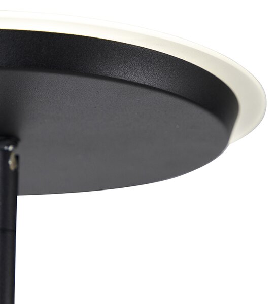 Lampada da terra nera con LED incluso e telecomando - Bumu