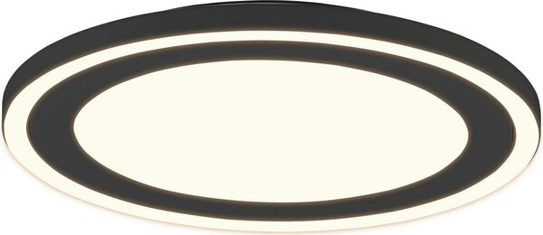 Plafoniera LED rotonda CARUS bianco e nero 16 W, bianco caldo 2300 lm, plastica, dimensioni: 4x33x33 cm, IP20, RL