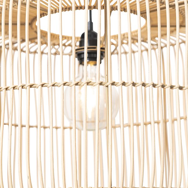 Lampada a sospensione orientale in rattan 45 cm - Maud