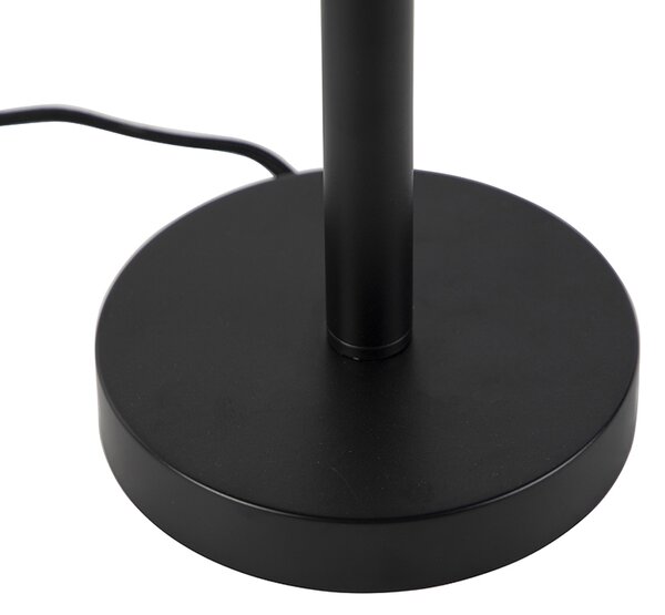Lampada da tavolo moderna nera senza paralume - Simplo