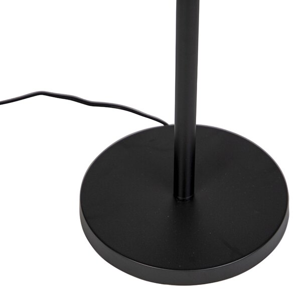 Lampada da terra moderna nera senza paralume 149 cm - Simplo