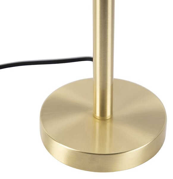 Lampada da tavolo classica in ottone senza paralume - Simplo