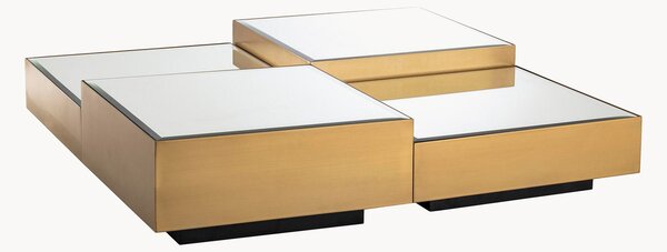 Set di 4 tavolini da salotto con specchio Esposito