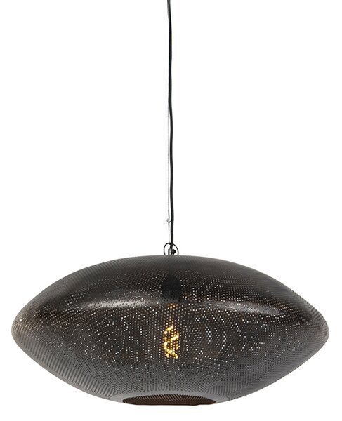 Lampada a sospensione orientale nera con oro 60 cm - Radiance