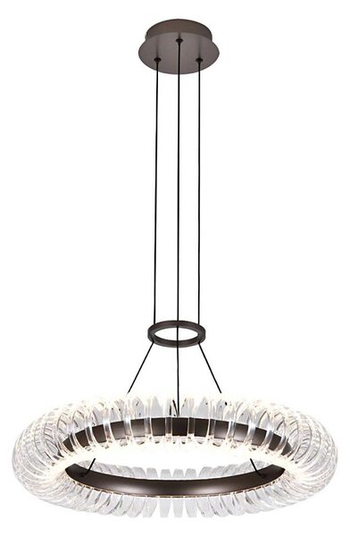 Lampada a sospensione LED su cavo ALBA LED/39W/230V grigio/trasparente