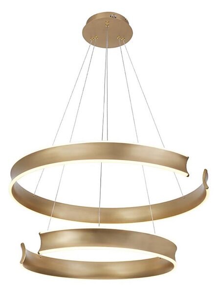 Lampadario LED a sospensione MARLEN LED/84W/230V oro