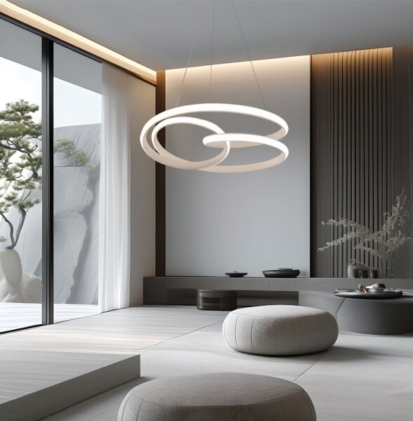 Lampadario LED a cavo RIBBON LED/42W/230V beige
