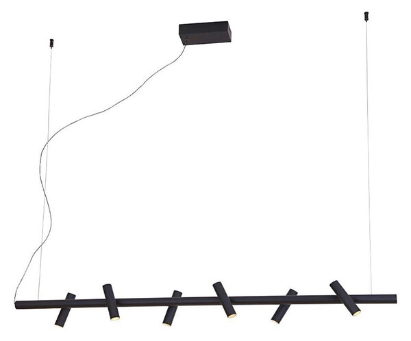 Lampadario LED a sospensione CLIO LED/29W/230V nero