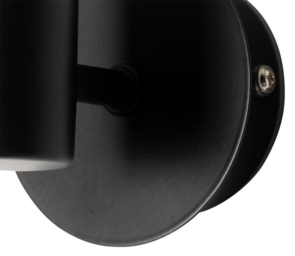 Applique da parete moderna nera IP44 - Cederic Up