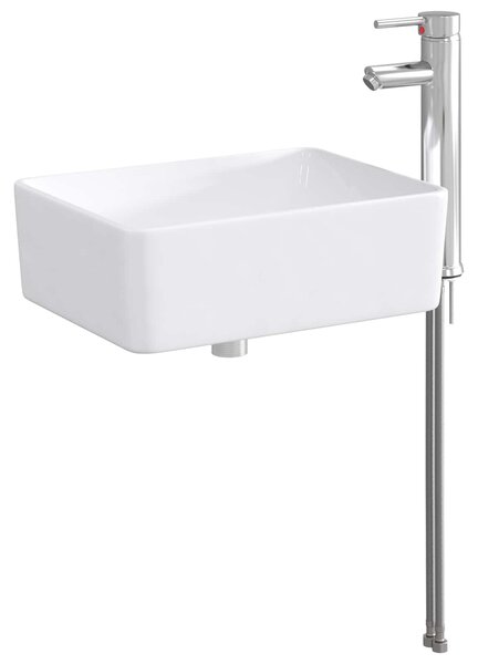 Lavabo da bagno Cromato 40,5 x 30,5 x 13 cm Metallo
