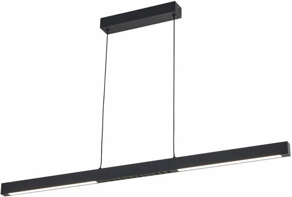 Lampada a sospensione LED Cassie nera 20W, bianco neutro, 1600 lm, acrilico, dimensioni: 120x90x5 cm, IP20, Reality