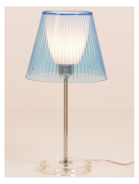 JOLLY LAMPADA DA TAVOLO CON STELO CROMATO E PARALUME IN ACRILICO IN 7 COLORI