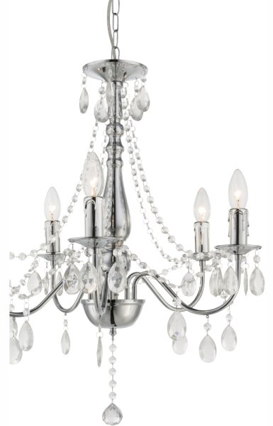 Globo 63129-5 - Lampadario a sospensione con catena WILLIAM 5xE14/40W/230V